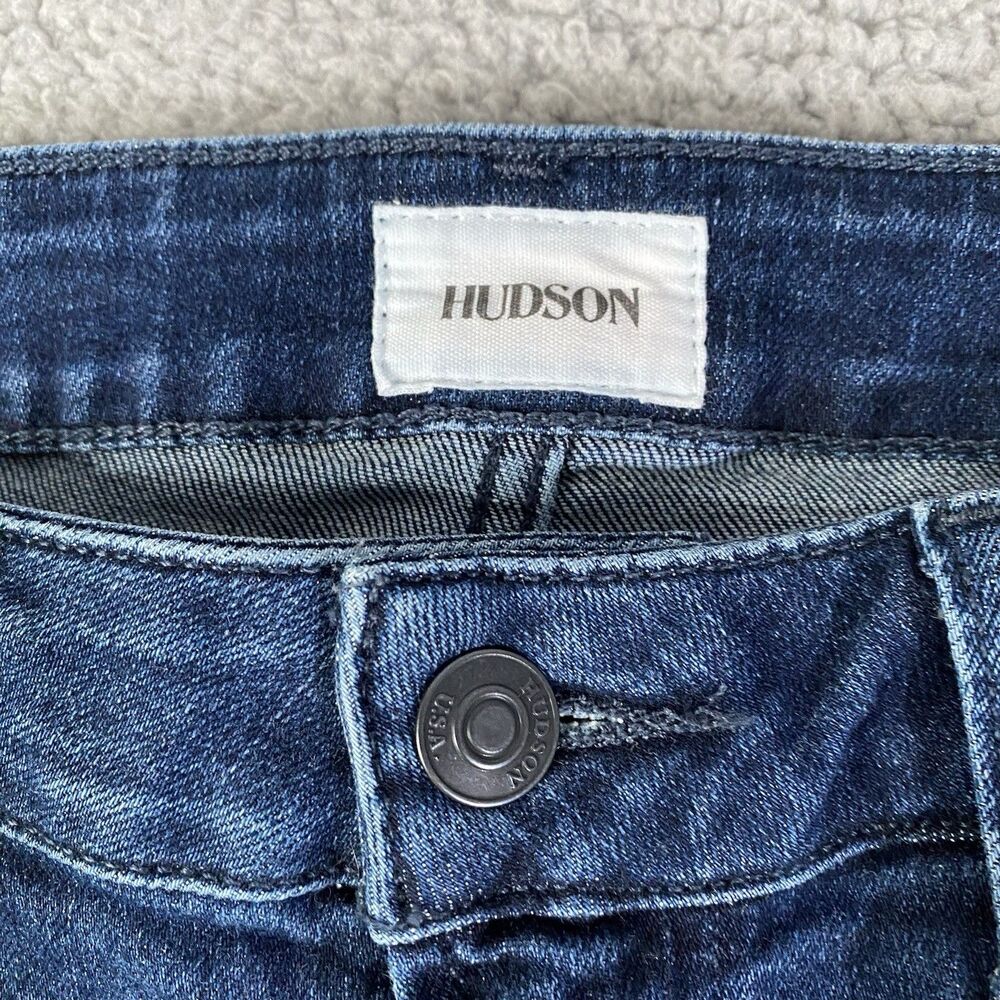 Hudson Heidi High Rise Flare Jeans Womens 29 (30x31) Blue Dark Bootcut Boho Y2K - Picture 8 of 11
